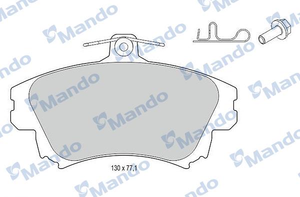 Mando MBF015132 - Тормозные колодки, дисковые, комплект autospares.lv