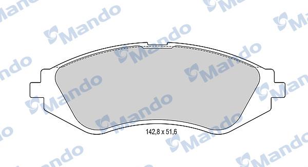 Mando MBF015331 - Тормозные колодки, дисковые, комплект autospares.lv