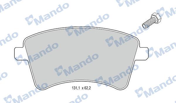 Mando MBF015240 - Тормозные колодки, дисковые, комплект autospares.lv