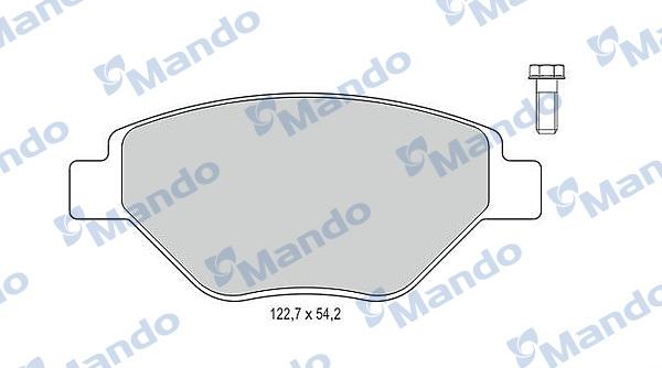 Mando MBF015797 - Тормозные колодки, дисковые, комплект autospares.lv