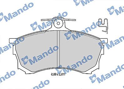 Mando MBF015710 - Тормозные колодки, дисковые, комплект autospares.lv