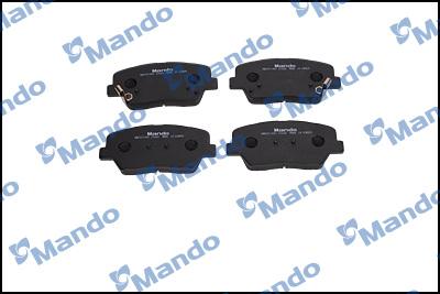 Mando MBF011447 - Тормозные колодки, дисковые, комплект autospares.lv