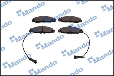 Mando MPD17 - Тормозные колодки, дисковые, комплект autospares.lv