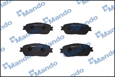 Mando MPT45 - Тормозные колодки, дисковые, комплект autospares.lv