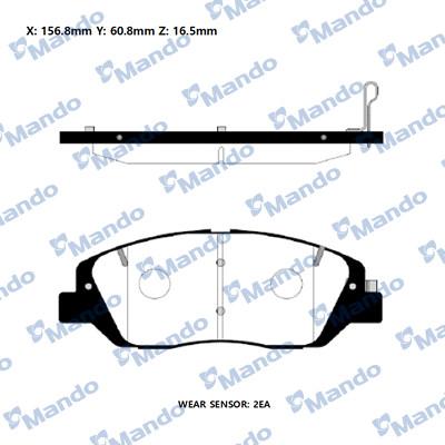 Wagner WBP24351B-D - Тормозные колодки, дисковые, комплект autospares.lv