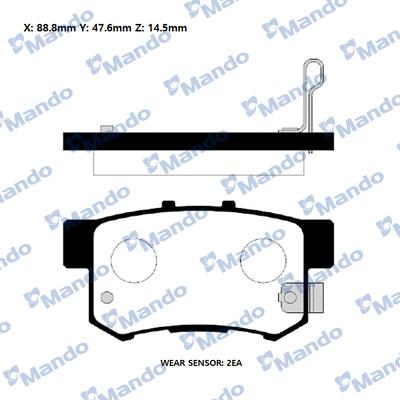 OSSCA 21871 - Тормозные колодки, дисковые, комплект autospares.lv