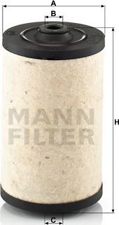 Mann-Filter BFU 811 - Топливный фильтр autospares.lv