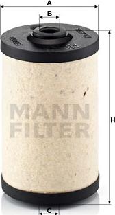 Mann-Filter BFU 700 x - Топливный фильтр autospares.lv