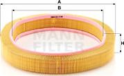 Mann-Filter C 42 098 - Воздушный фильтр, двигатель autospares.lv