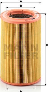 Mann-Filter C 14 115 - Воздушный фильтр, двигатель autospares.lv
