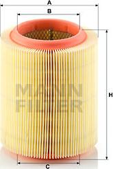 Mann-Filter C 1571 - Воздушный фильтр, двигатель autospares.lv