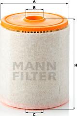 Mann-Filter C 16 005 - Воздушный фильтр, двигатель autospares.lv