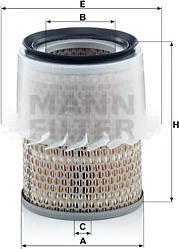 Mann-Filter C 16 148 - Воздушный фильтр, двигатель autospares.lv