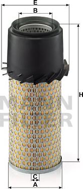 Mann-Filter C 1188 - Воздушный фильтр, двигатель autospares.lv