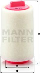 Mann-Filter C 1287 - Воздушный фильтр, двигатель autospares.lv