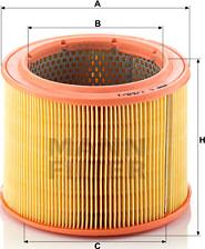 Mann-Filter C 1760/1 - Воздушный фильтр, двигатель autospares.lv