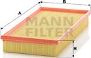Mann-Filter C 35 124 - Воздушный фильтр, двигатель autospares.lv