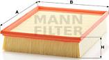 Mann-Filter C 30 195 - Воздушный фильтр, двигатель autospares.lv