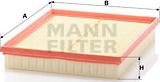 Mann-Filter C 30 130 - Воздушный фильтр, двигатель autospares.lv