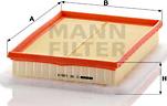 Mann-Filter C 30 125/2 - Воздушный фильтр, двигатель autospares.lv