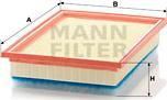 Mann-Filter C 31 116 - Воздушный фильтр, двигатель autospares.lv