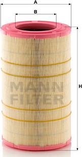 Mann-Filter C 32 1700/2 - Воздушный фильтр, двигатель autospares.lv