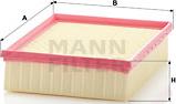 Mann-Filter C 24 123/2 - Воздушный фильтр, двигатель autospares.lv