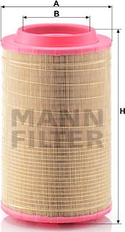 Mann-Filter C 25 860/5 - Воздушный фильтр, двигатель autospares.lv