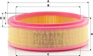 Mann-Filter C 2672/1 - Воздушный фильтр, двигатель autospares.lv