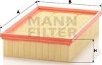 Mann-Filter C 28 100 - Воздушный фильтр, двигатель autospares.lv