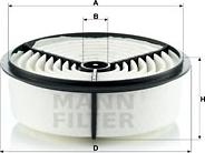 Mann-Filter C 2262 - Воздушный фильтр, двигатель autospares.lv