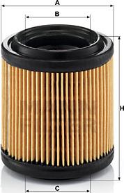 Mann-Filter C 710/1 - Воздушный фильтр, двигатель autospares.lv