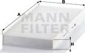 Mann-Filter CU 4054 - Фильтр воздуха в салоне autospares.lv