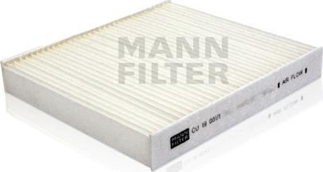 Mann-Filter CU 19 001/1 - Фильтр воздуха в салоне autospares.lv