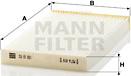 Mann-Filter CU 15 001 - Фильтр воздуха в салоне autospares.lv