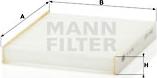 Mann-Filter CU 16 001 - Фильтр воздуха в салоне autospares.lv
