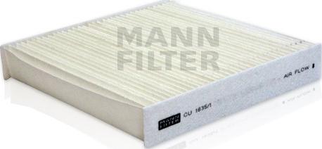 Mann-Filter CU 1835/1 - Фильтр воздуха в салоне autospares.lv