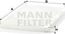 Mann-Filter CU 3455 - Фильтр воздуха в салоне autospares.lv