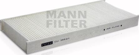 Mann-Filter CU 3554/1 - Фильтр воздуха в салоне autospares.lv