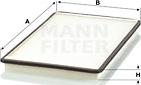 Mann-Filter CU 3032 - Фильтр воздуха в салоне autospares.lv
