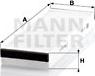 Mann-Filter CU 3023-2 - Фильтр воздуха в салоне autospares.lv