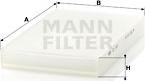Mann-Filter CU 3192 - Фильтр воздуха в салоне autospares.lv