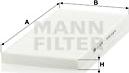 Mann-Filter CU 3138 - Фильтр воздуха в салоне autospares.lv