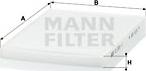 Mann-Filter CU 2951/1 - Фильтр воздуха в салоне autospares.lv