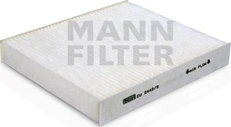 Mann-Filter CU 2442/2 - Фильтр воздуха в салоне autospares.lv