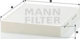 Mann-Filter CU 2442 - Фильтр воздуха в салоне autospares.lv