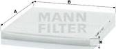 Mann-Filter CU 2435 - Фильтр воздуха в салоне autospares.lv