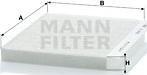 Mann-Filter CU 2422 - Фильтр воздуха в салоне autospares.lv