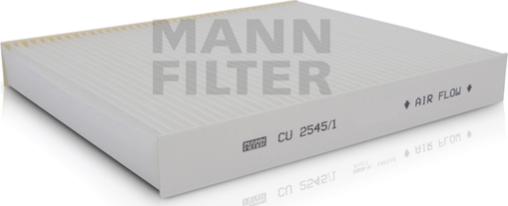 Mann-Filter CU 2545/1 - Фильтр воздуха в салоне autospares.lv