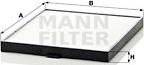 Mann-Filter CU 2640 - Фильтр воздуха в салоне autospares.lv